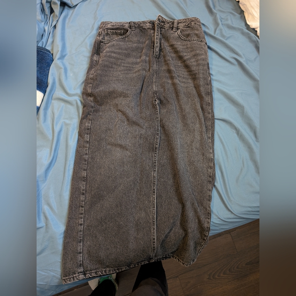 Denim Maxi Skirt